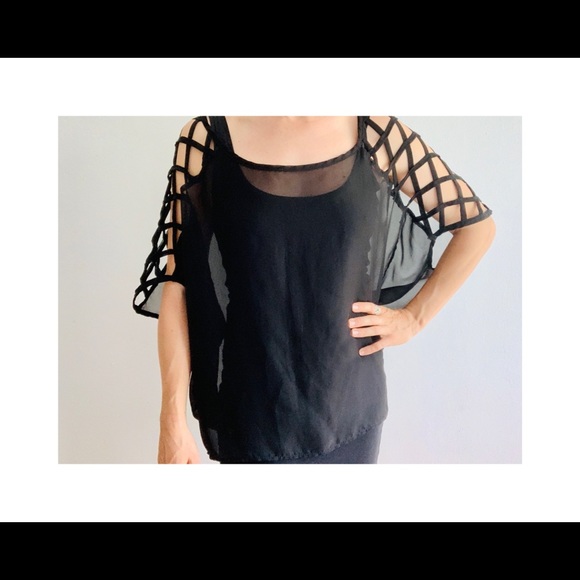Sheer black Swim Cover-up -add to any bundle Free! - Picture 3 of 8
